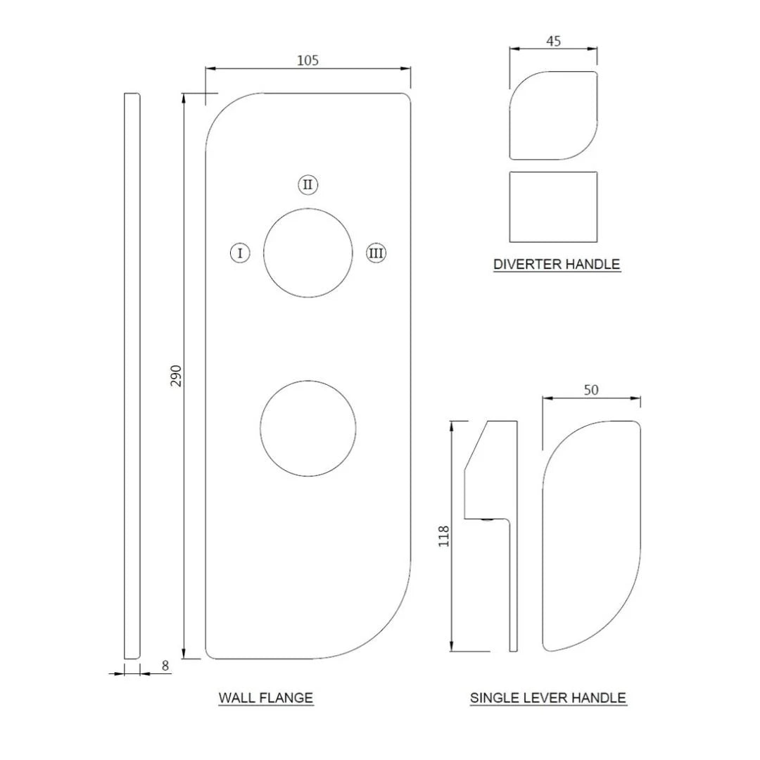 Jaquar 3 Way Diverter Alive ALI-WHM-85783NK Normal Flow - White Matt Finish