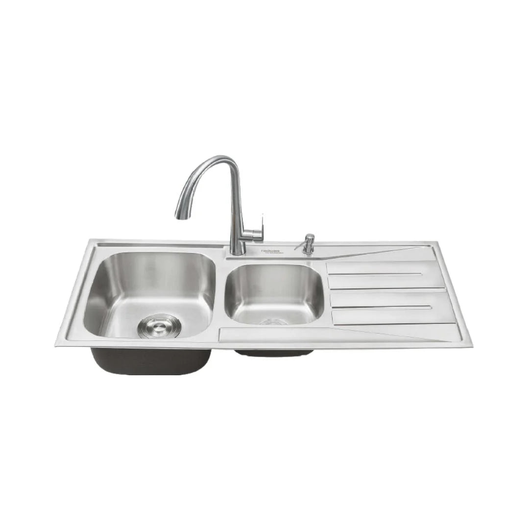 Hindware Stainless Steel Sink Designer Series AMADEO ( 46 x 20 inches ) - Satin