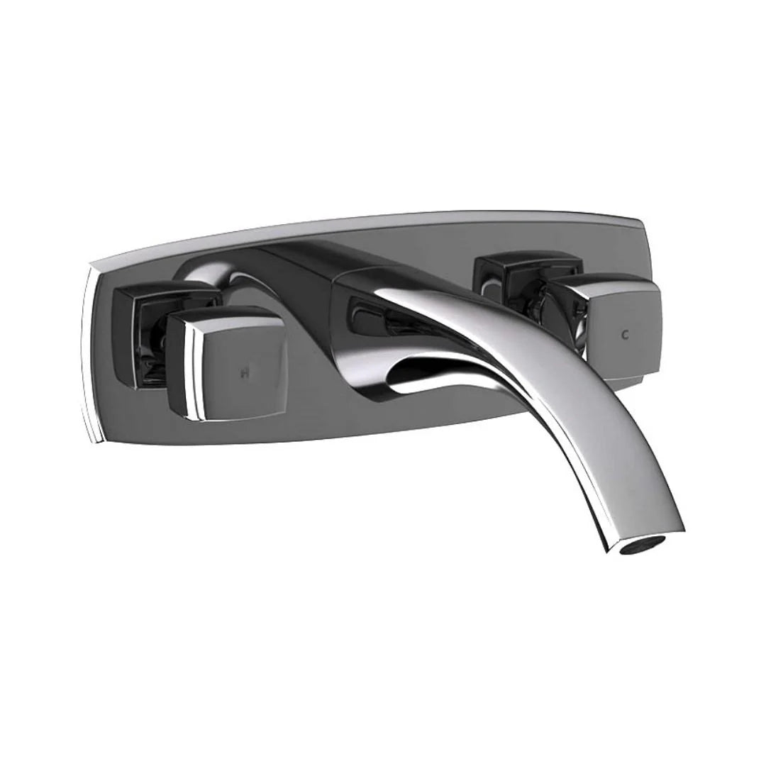 Jaquar Wall Mounted Basin Mixer Arc ARC-BCH-87433 - Black Chrome