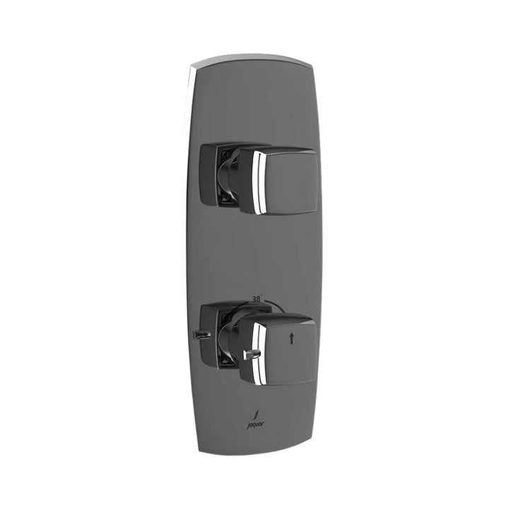 Jaquar 1 Way Thermostatic Diverter ARC ARC-BCH-87661 Normal Flow - Black Chrome Finish