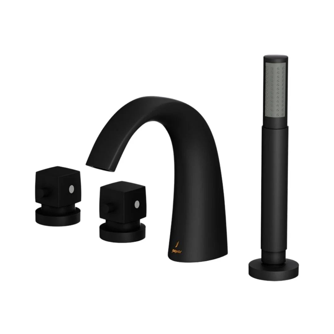 Jaquar 2 Way Thermostatic Bath Tub Filler ARC ARC-BLM-87677 Normal Flow - Black Matt Finish