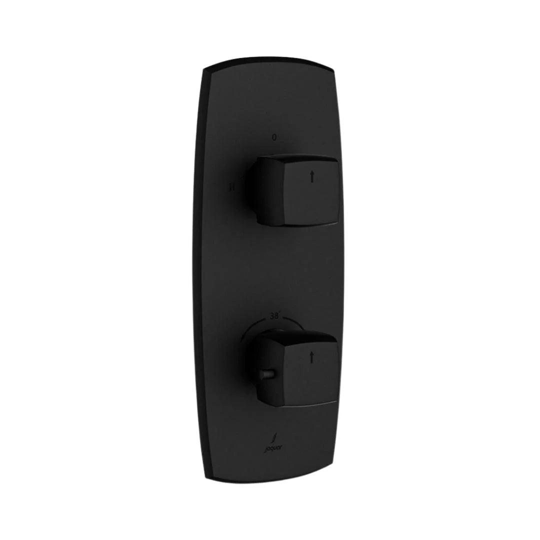 Jaquar 2 Way Thermostatic Diverter ARC ARC-BLM-87681 Normal Flow - Black Matt Finish