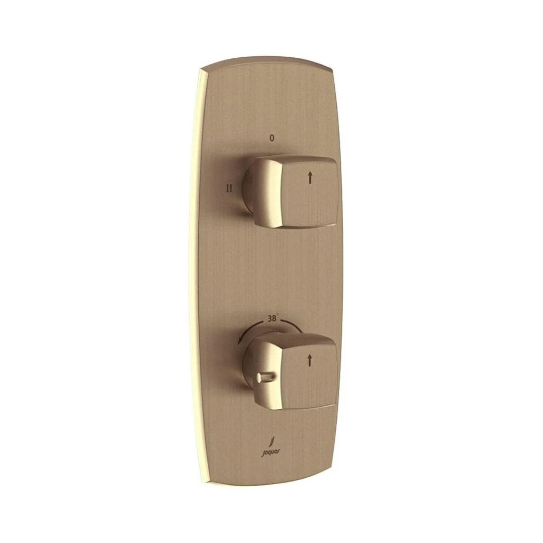 Jaquar 2 Way Thermostatic Diverter ARC ARC-GDS-87681 Normal Flow - Gold Dust Finish