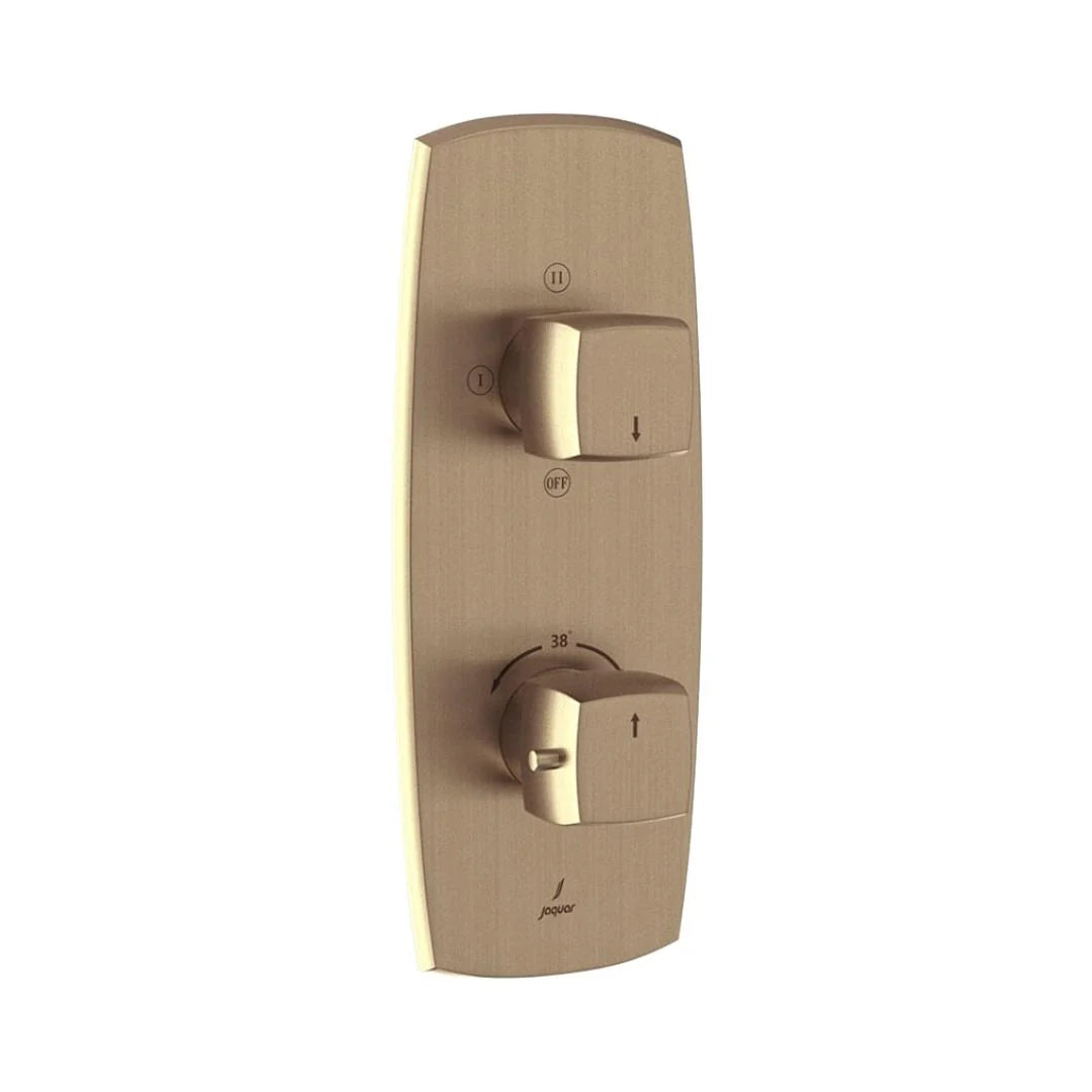 Jaquar 3 Way Thermostatic Diverter ARC ARC-GDS-87683 Normal Flow - Gold Dust Finish