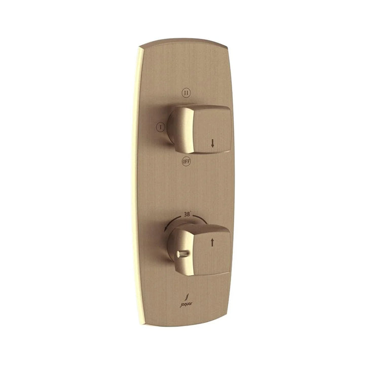 Jaquar 3 Way Thermostatic Diverter ARC ARC-GDS-87683 Normal Flow - Gold Dust Finish