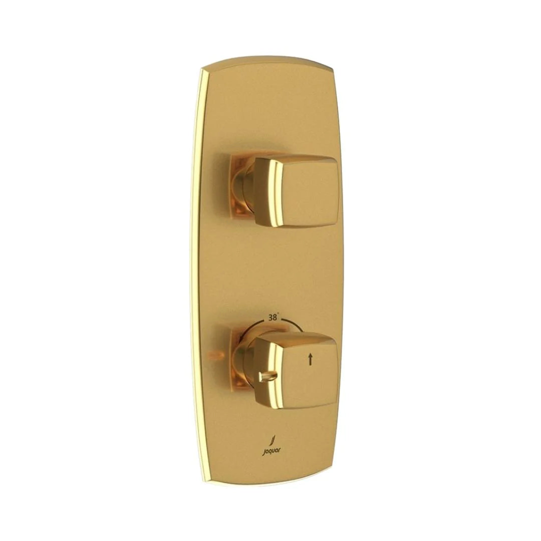 Jaquar 1 Way Thermostatic Diverter ARC ARC-GLD-87661 Normal Flow - Full Gold Finish