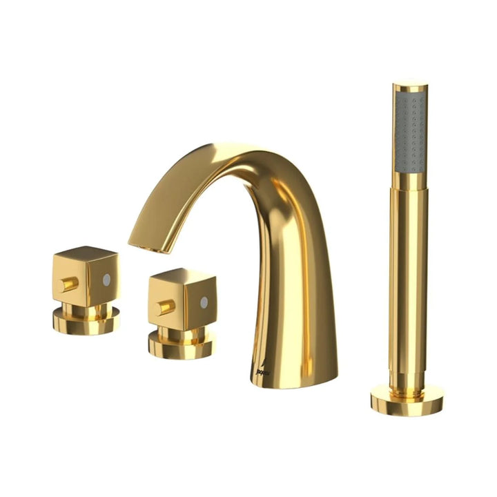 Jaquar 2 Way Thermostatic Bath Tub Filler ARC ARC-GLD-87677 Normal Flow - Full Gold Finish