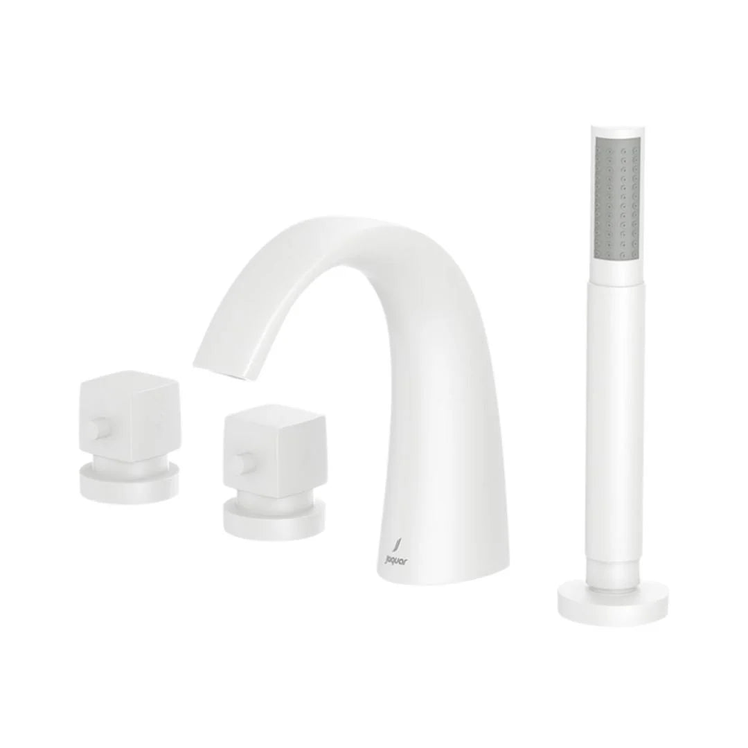 Jaquar 2 Way Thermostatic Bath Tub Filler ARC ARC-WHM-87677 Normal Flow - White Matt Finish