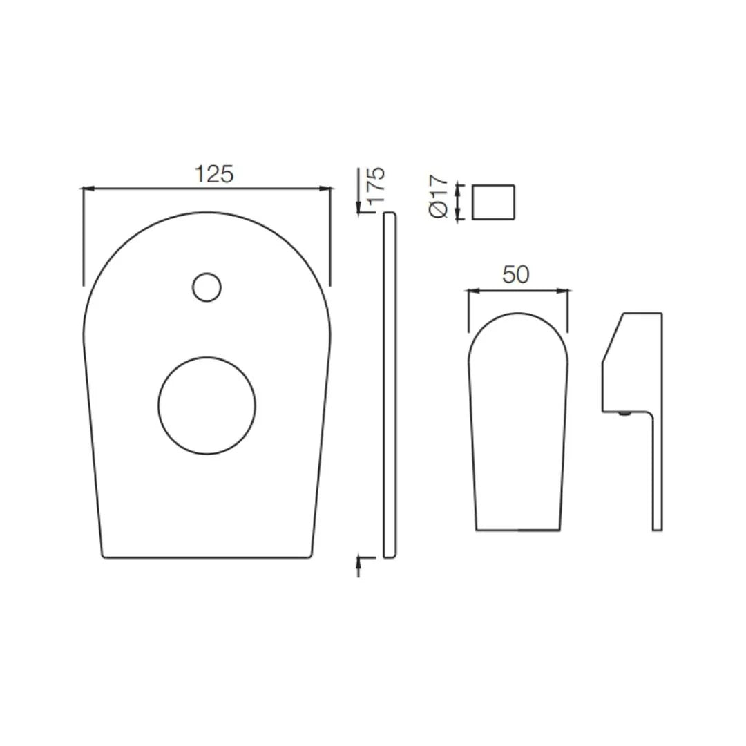 Jaquar 2 Way Diverter Aria ARI-CHR-39065MK Normal Flow - Chrome Finish