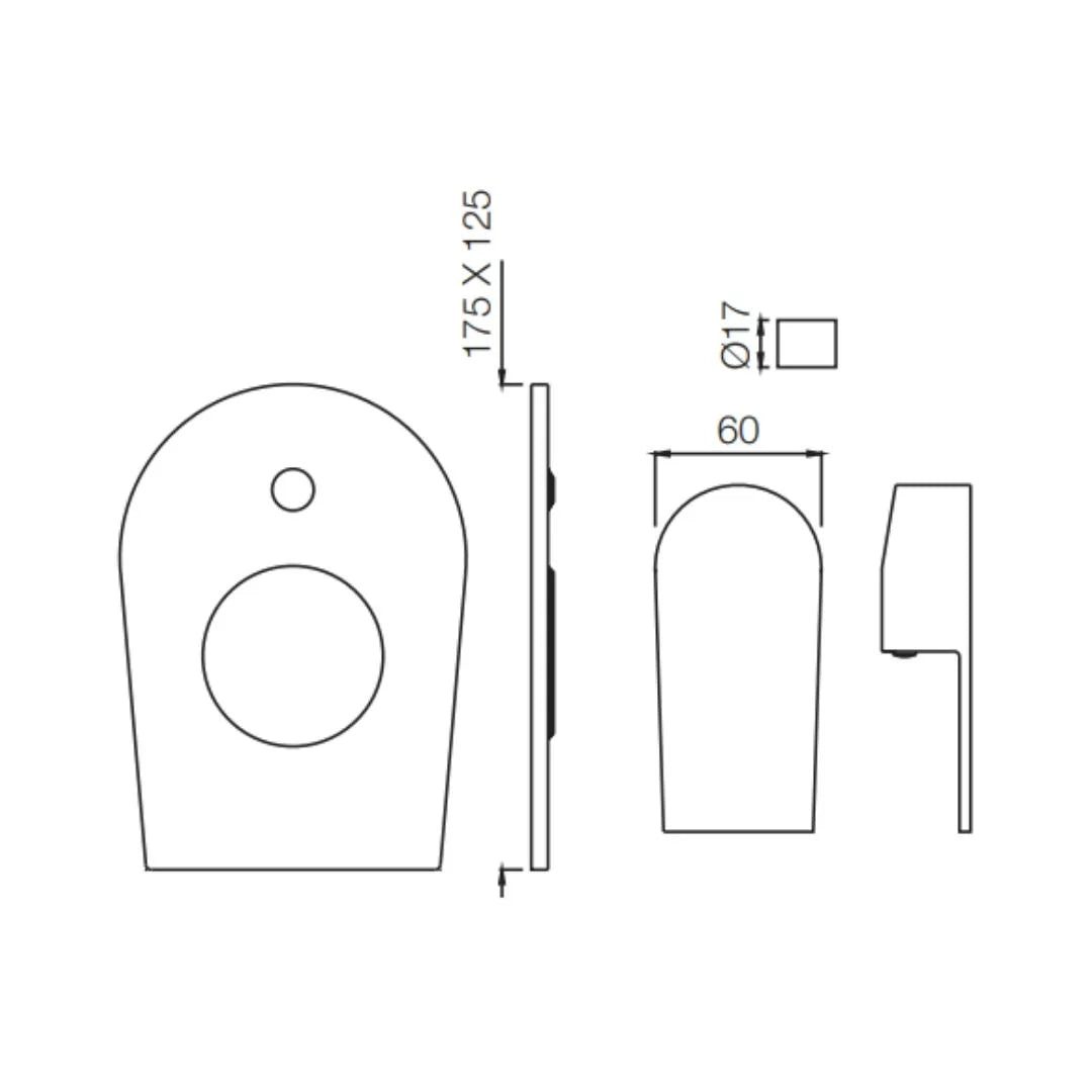 Jaquar 2 Way Diverter Aria ARI-CHR-39079NK High Flow - Chrome Finish