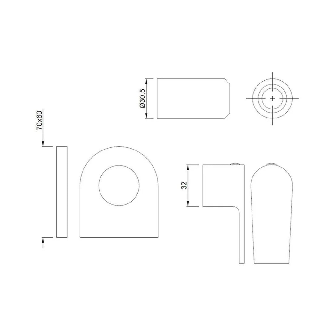 Jaquar Basin Area Stop Valve Aria ARI-CHR-39083K - Chrome