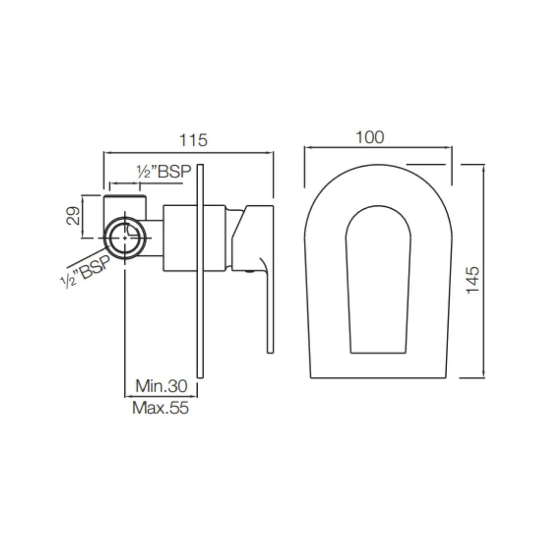 Jaquar 1 Way Diverter Aria ARI-CHR-39227K Normal Flow - Chrome Finish