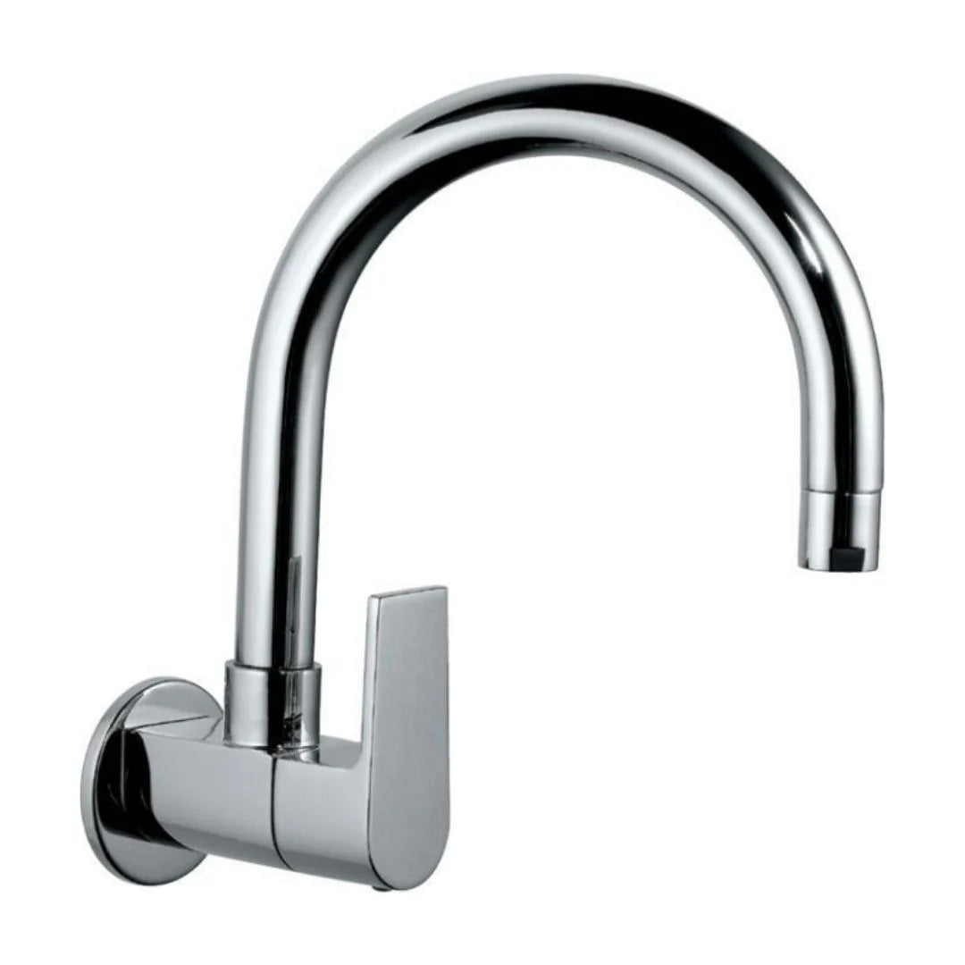 Jaquar Wall Mounted Regular Kitchen Sink Tap Aria ARI-39347S with Swinging Spout in Chrome Finish
