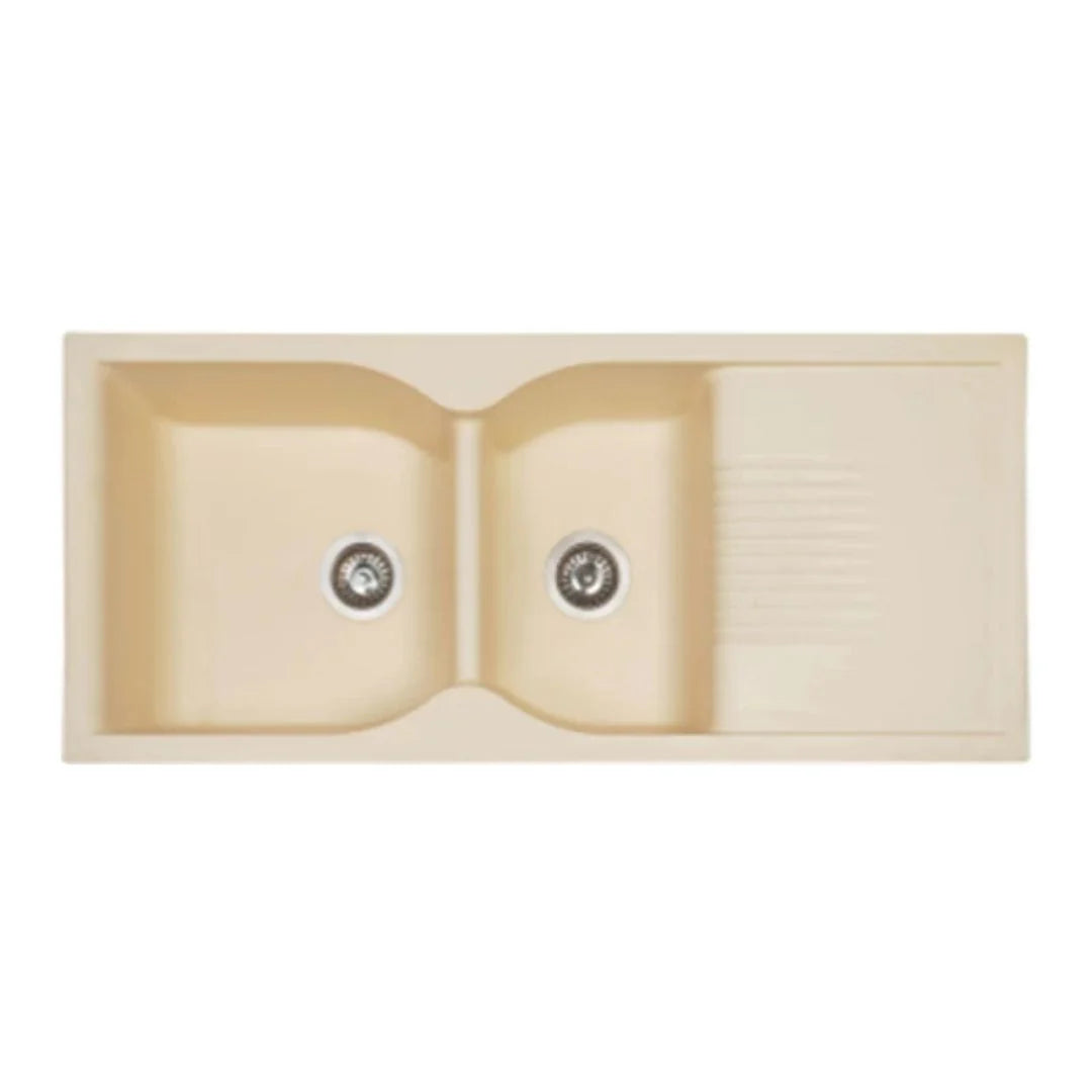 Nirali Quartz Sink Quartz Elite Range AVONA ( 45 x 20 inches ) - Snow White