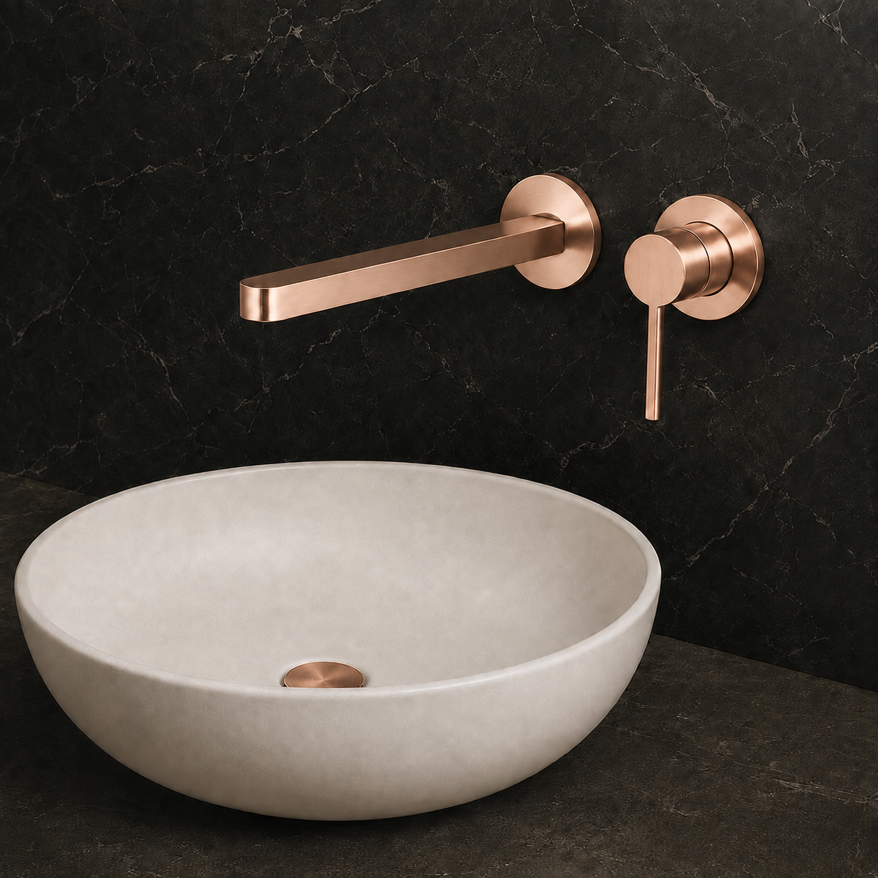 SERVEO ROYALE SERIES  WALL MOUNTED BASIN MIXER SV6206-ROSE GOLD