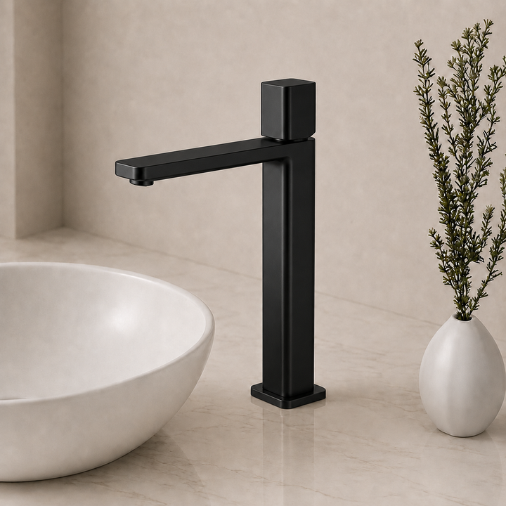 SERVEO REGALIA SERIES BRASS TALL BASIN MIXER SV6102-MATT BLACK