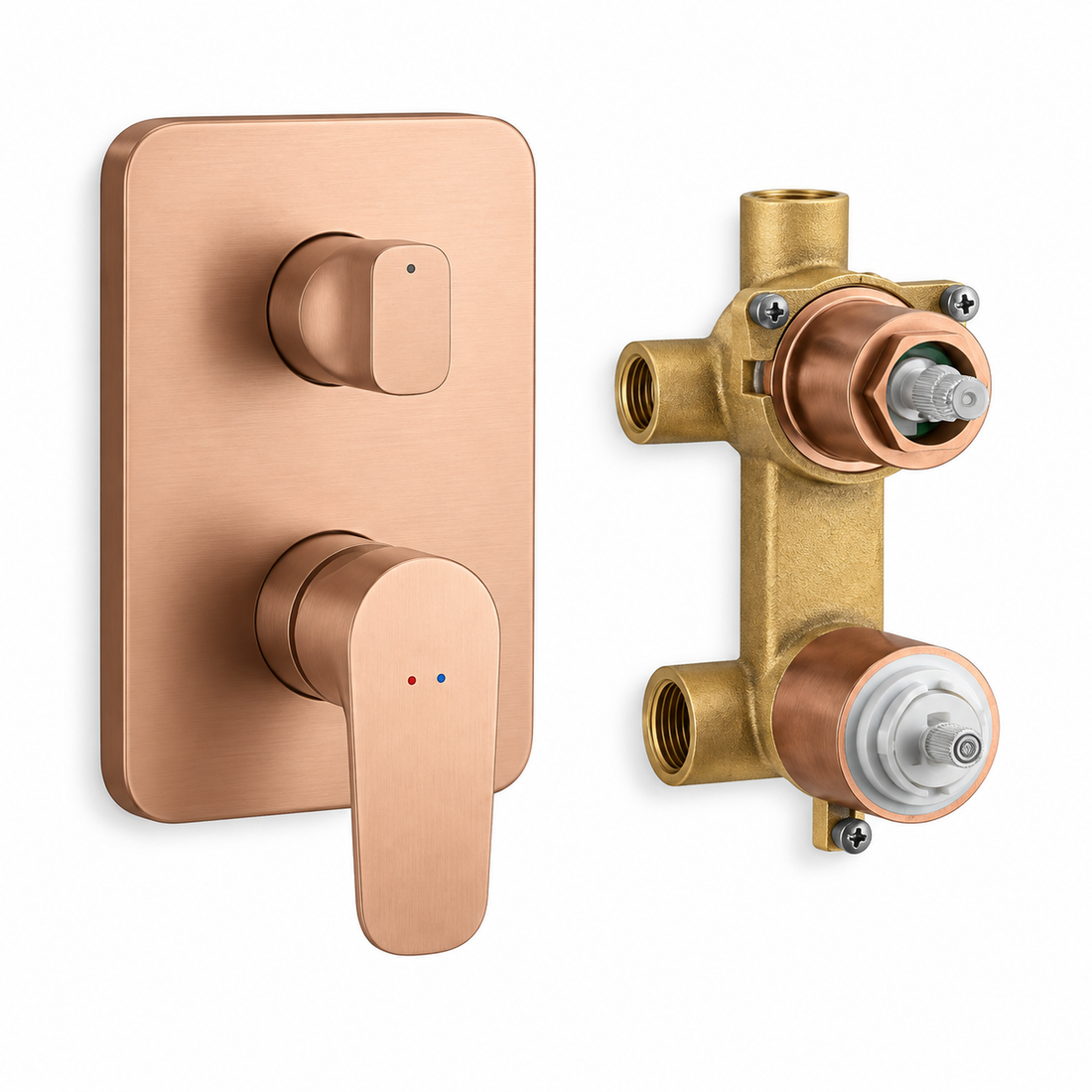 KOHLER 3 WAY DIVERTER ALEO PLUS K-22792IN-4-BV-BRUSHED ROSE GOLD