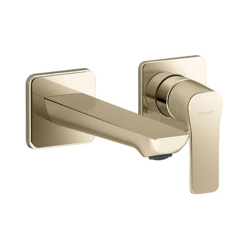 Kohler Wall Mounted Basin Mixer Fore Arc K-27483IN-4ND-AF - French Gold