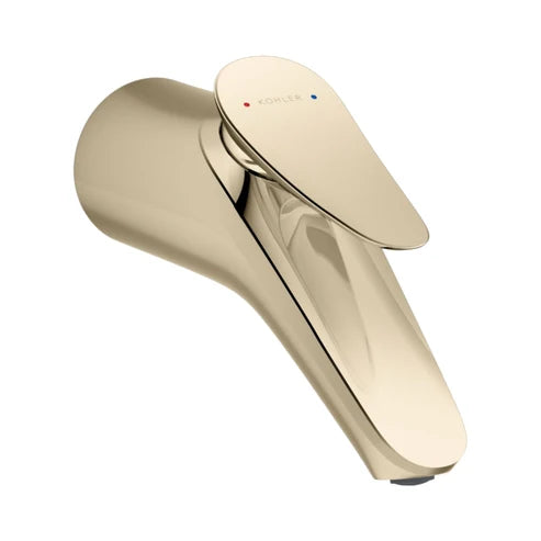 KOHLER WALL MOUNTED BASIN MIXER FLUENCE K-38888IN-4ND-AF-FRENCH GOLD