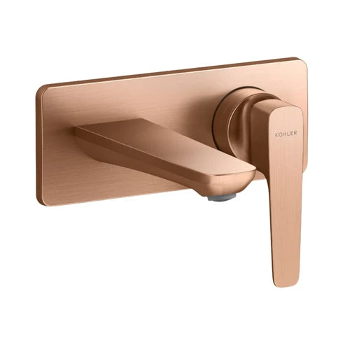 KOLHER WALL MOUNTED BASIN MIXER ALEO PLUS K-5684IN-4ND-BRD - BRUSHED ROSE GOLD