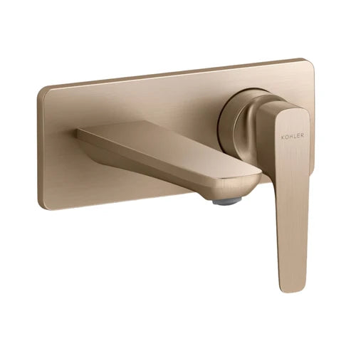 KOLHER WALL MOUNTED BASIN MIXER ALEO PLUS K-5684IN-4ND-BV-BRUSHED BRONZE