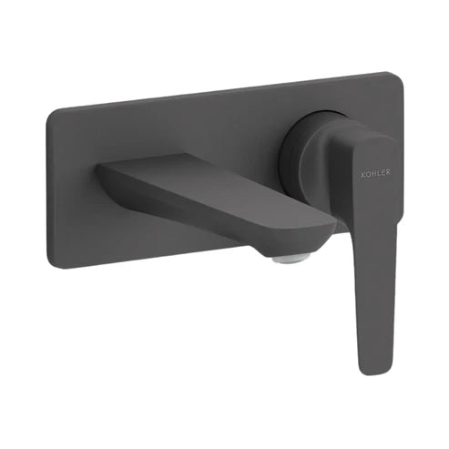 KOLHER WALL MOUNTED BASIN MIXER ALEO PLUS K-5684IN-4ND-BL-BLACK MATT