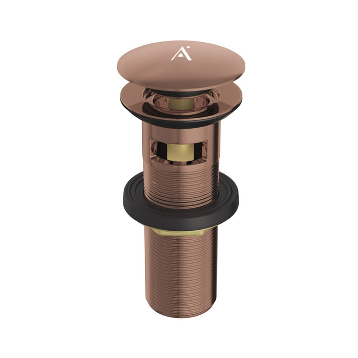 JAQUAR WASH BASIN 5 INCHES POP-UP WASTE COUPLING CLICK CLAK WASTE ALD-BGP-729L130 - BLUSH GOLD BRIGHT PVD