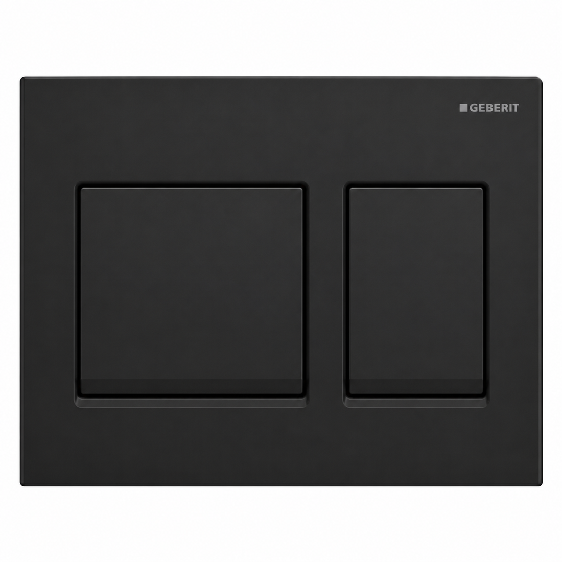 GEBERIT ACTUATOR ALPHA 25 SQUARE FLUSH PLATE-BLACK MATT