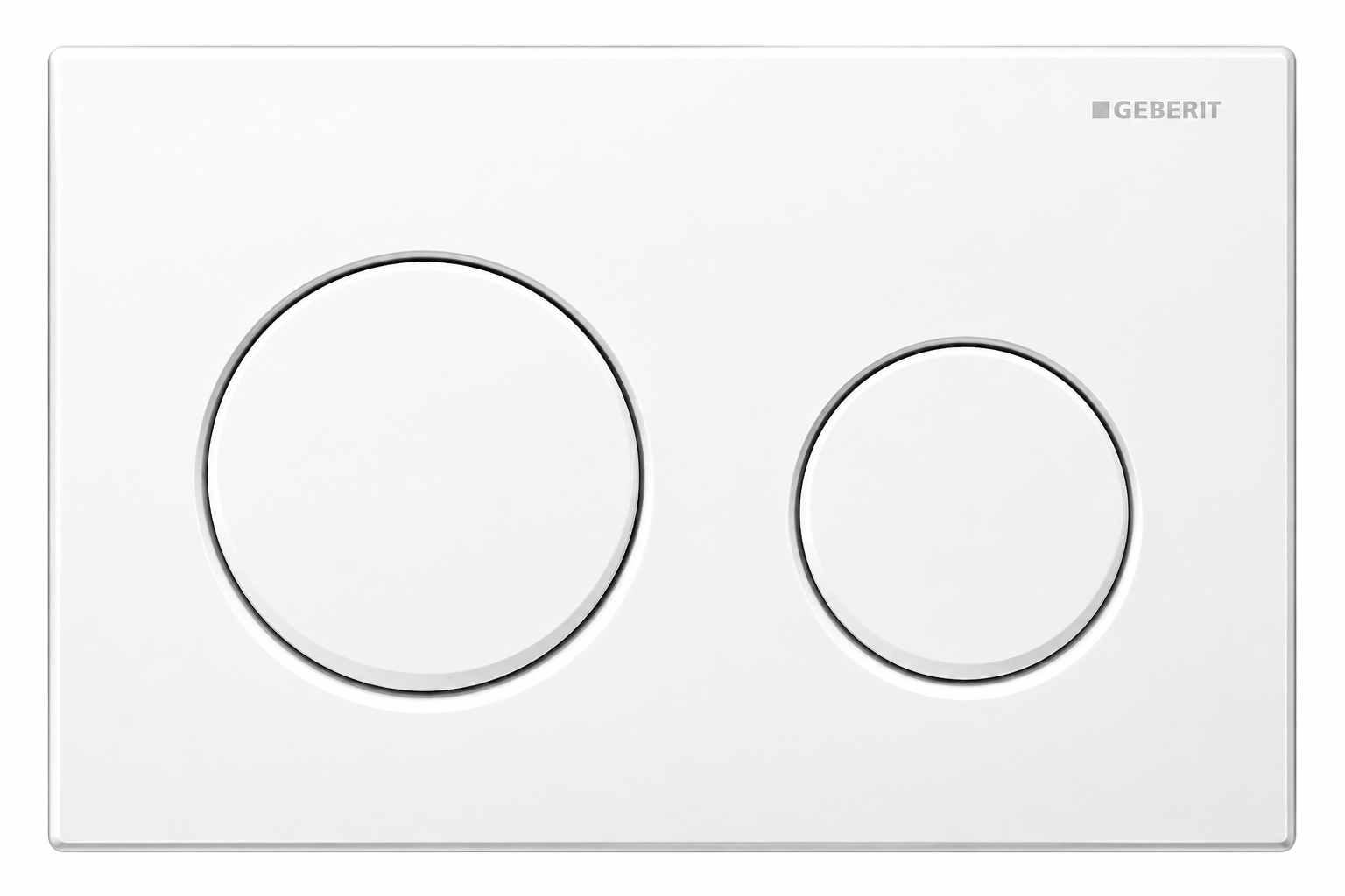 GEBERIT ACTUATOR ALPHA25 ROUND FLUSH PLATE -WHITE