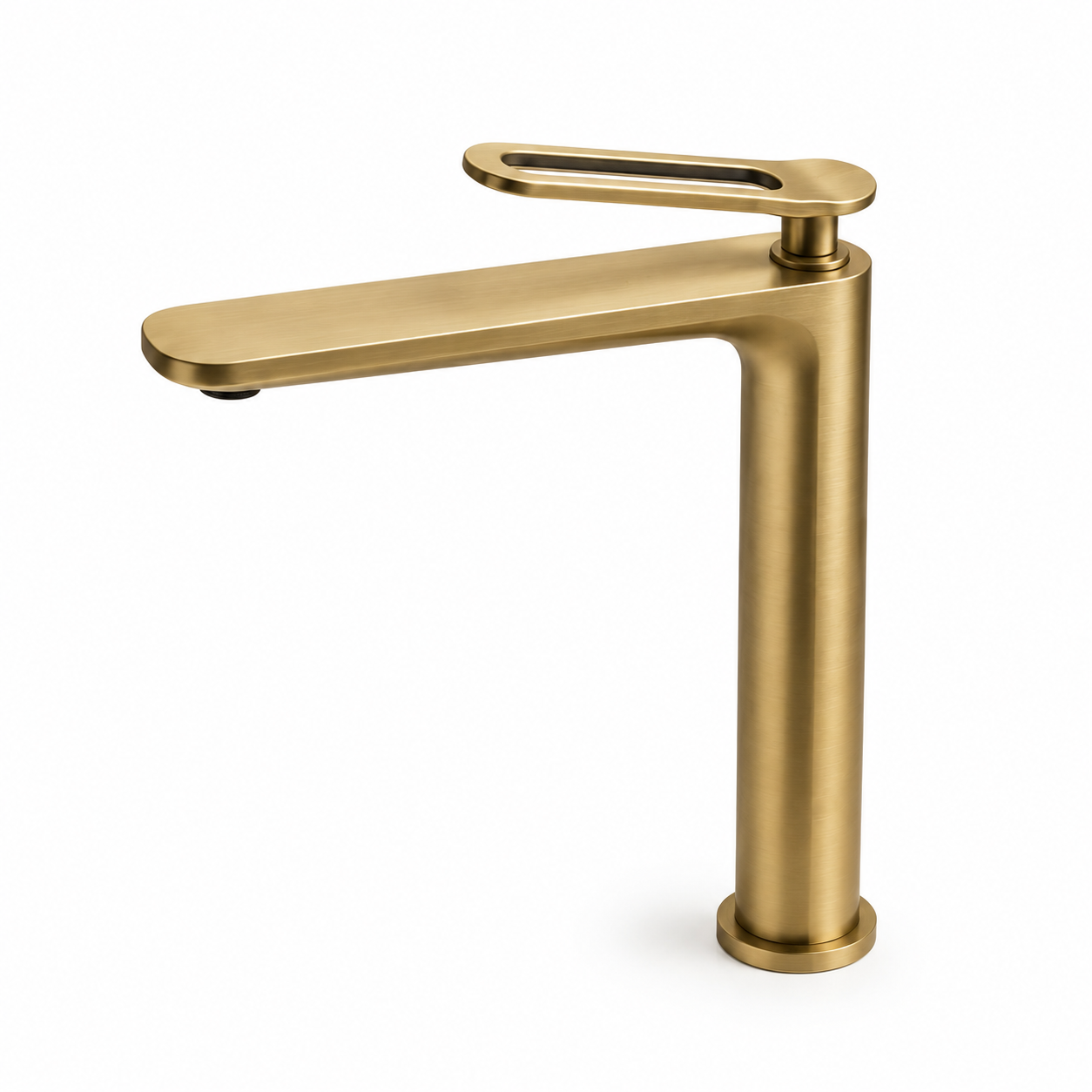SERVEO CROWN SERIES BRASS TALL BASIN MIXER  SV6103-BRUSH GOLD