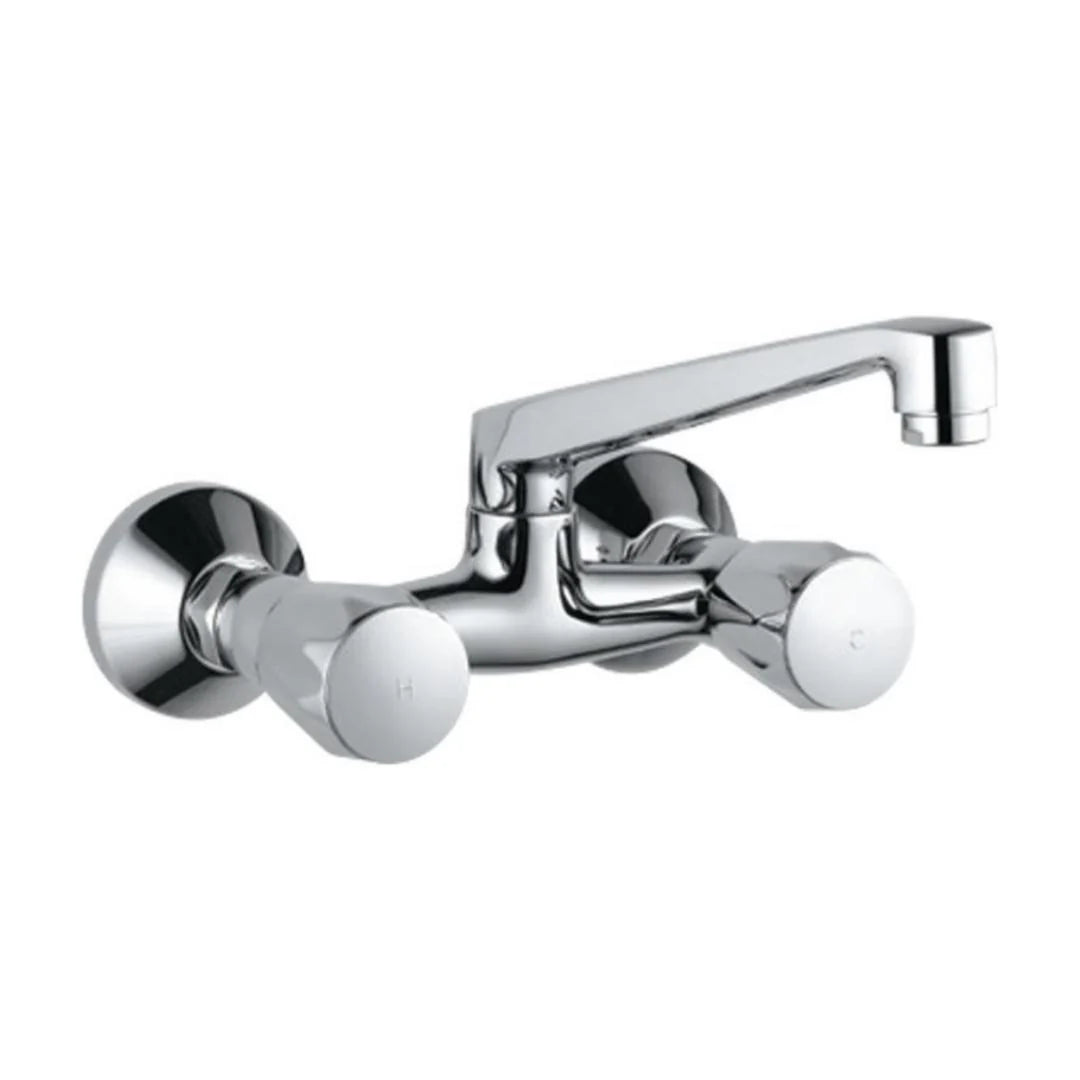 Jaquar Wall Mounted Regular Kitchen Sink Mixer Continental CON-309KNM with Swinging Spout in Chrome Finish