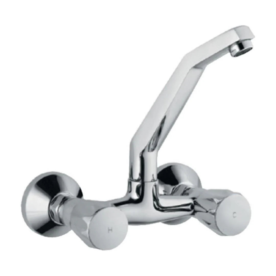 Jaquar Wall Mounted Regular Kitchen Sink Mixer Continental CON-319KN with Swinging Spout in Chrome Finish