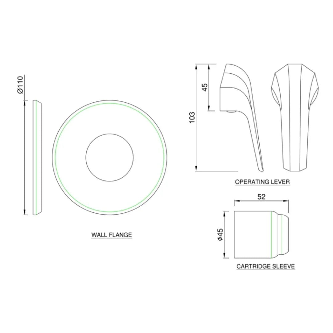 Jaquar 1 Way Diverter Continental Prime COP-CHR-227KPM Normal Flow - Chrome Finish