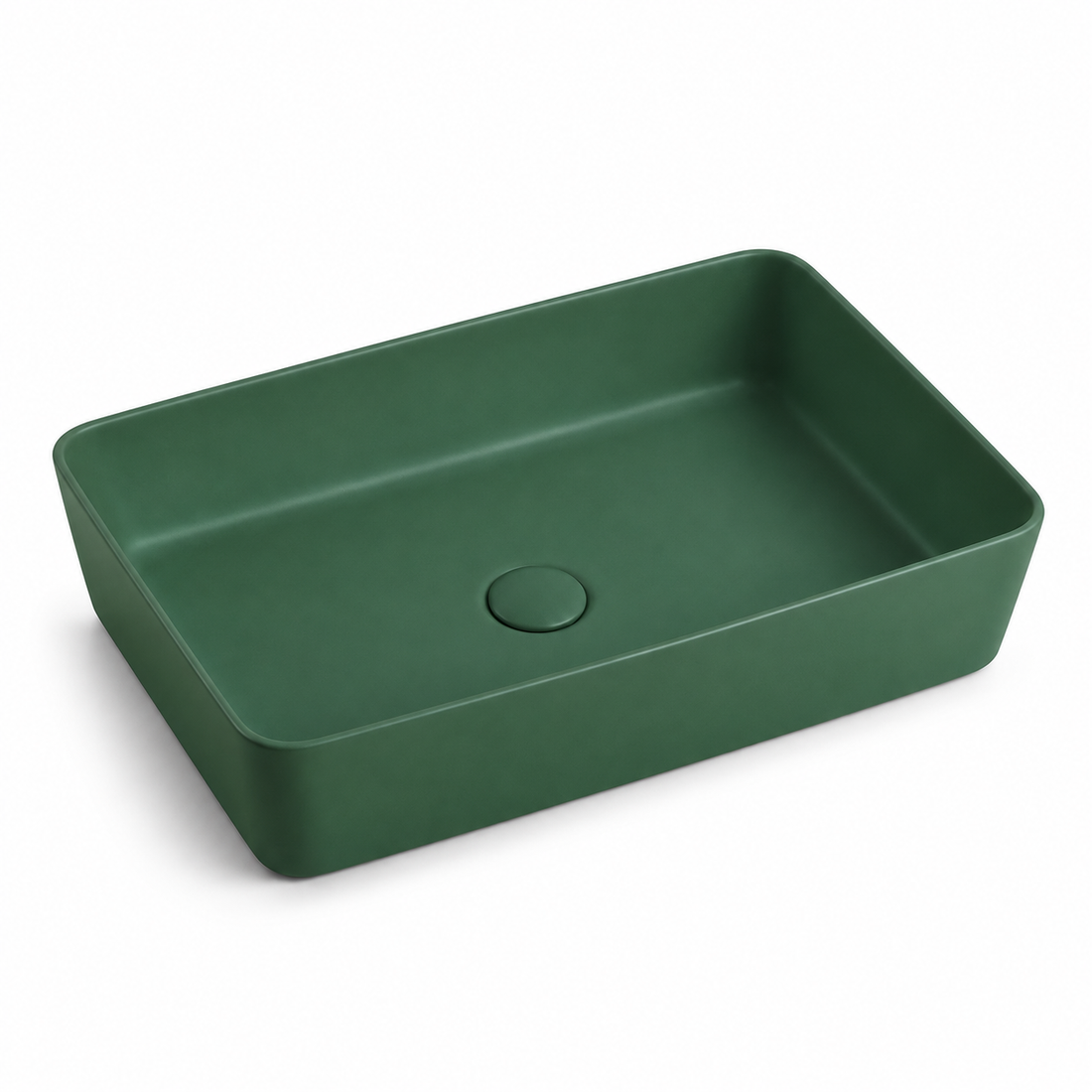 SCUBA MELAMINE BASIN SERIES WASH BASIN 18X13 INCHES SC-9535 DGM-DEEP GREEN MATT