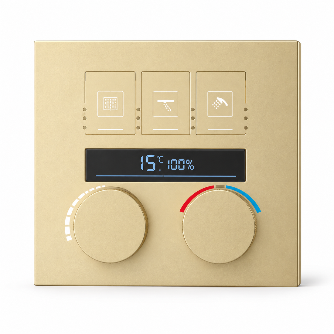 SERVEO REGALIA SERIES 3 WAY MULTI-FUCTION THERMOSTATIC HIGH FLOW DIVERTER WITH DIGITAL DISPLAY SV903-BG-BRUSH GOLD (Copy)
