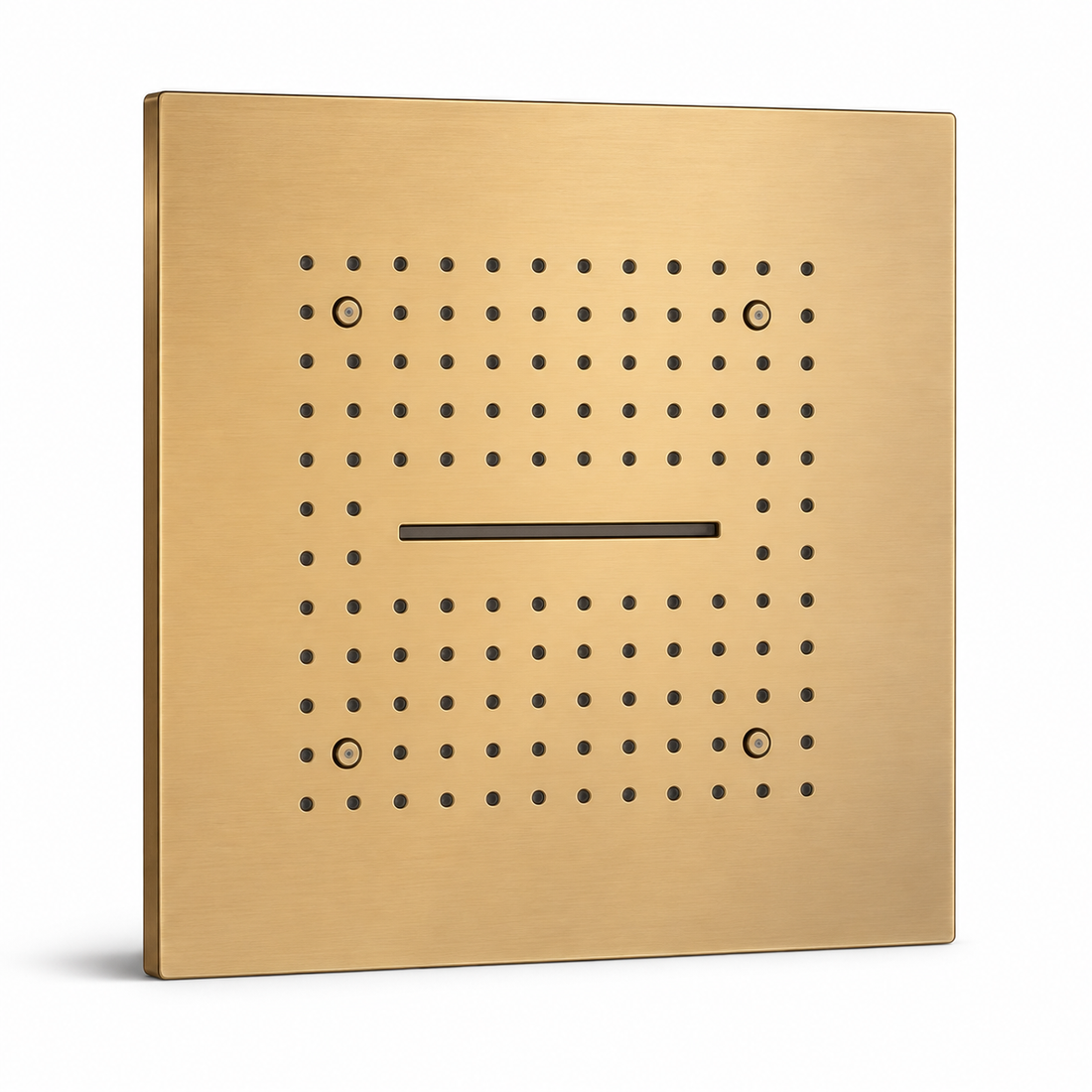 SERVEO CEILING MOUNTED 3 WAY MULTI-FUNCTION RAINFALL,MIST & WATERFALL 16X16 INCHES SV7003-BG-BRUSH GOLD