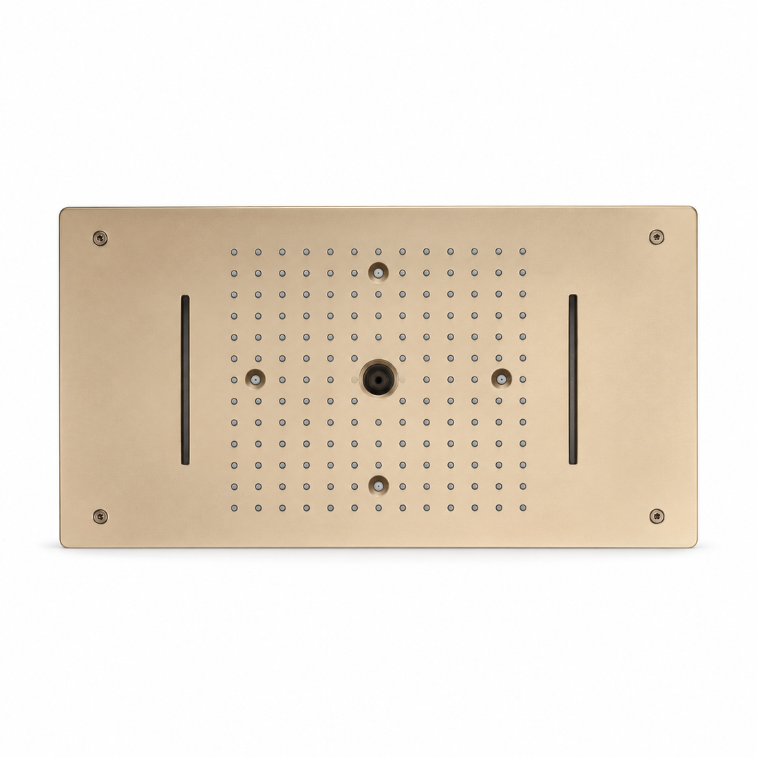 SERVEO CEILING MOUNTED 4 WAY MULTI- FUNCTION RAINFALL, MIST & WATERFALL SV7204-BG-BRUSH GOLD
