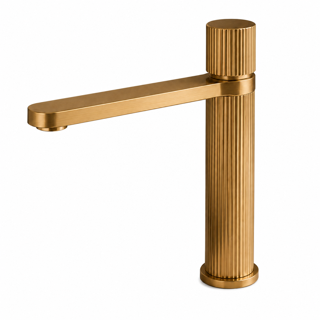 SERVEO ROYALE SERIES  304 STAINLESS STEEL TALL BASIN MIXER SV6105-BRUSH GOLD