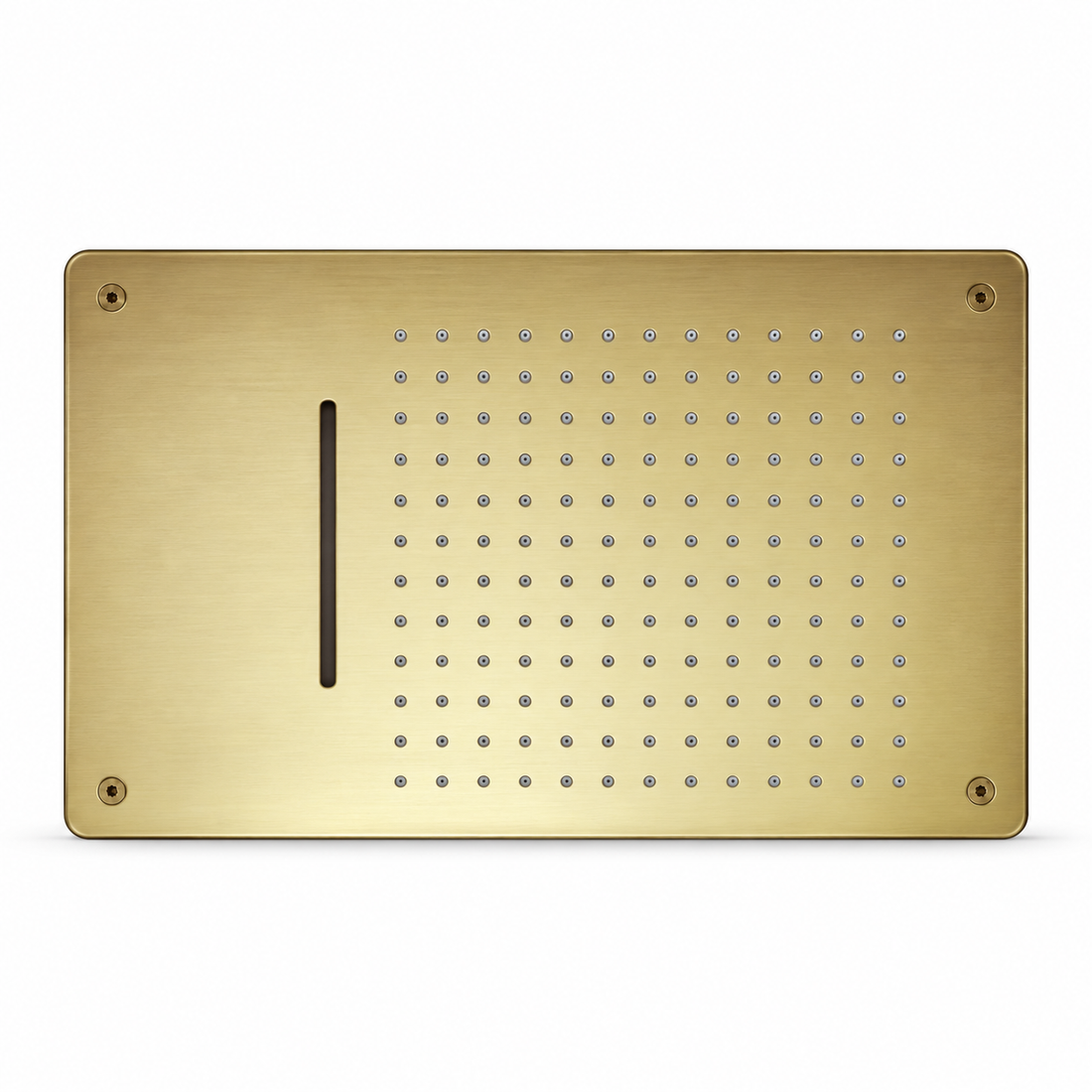 SERVEO CEILING MOUNTED 2 WAY MULTI- FUNCTION RAINFALL, MIST & WATERFALL 15X10 INCHES  SV7152A-BG-BRUSH GOLD