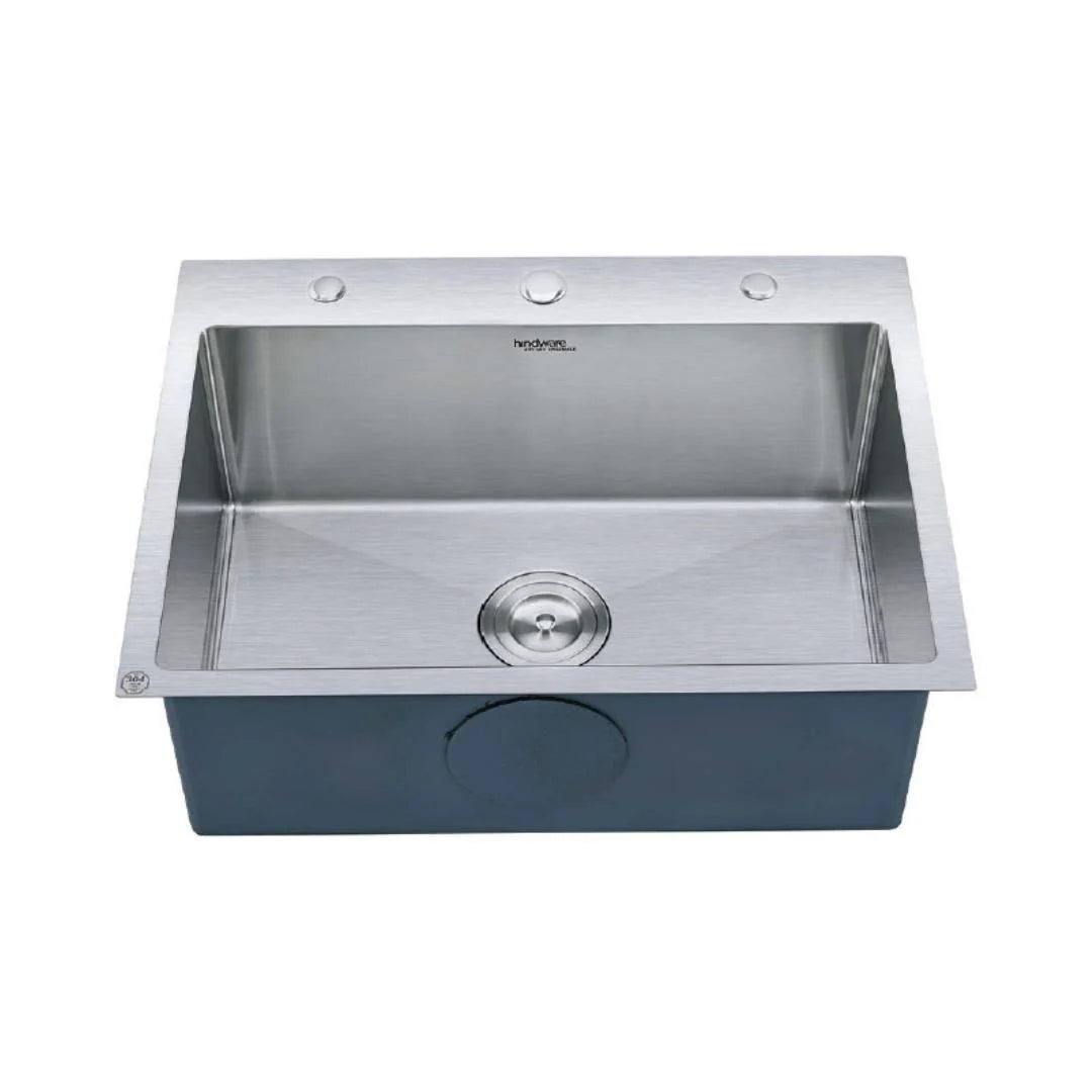 Hindware Stainless Steel Sink Designer Series DOMINGO NEO PLUS 24x18x9 ( 24 x 18 inches ) - Satin