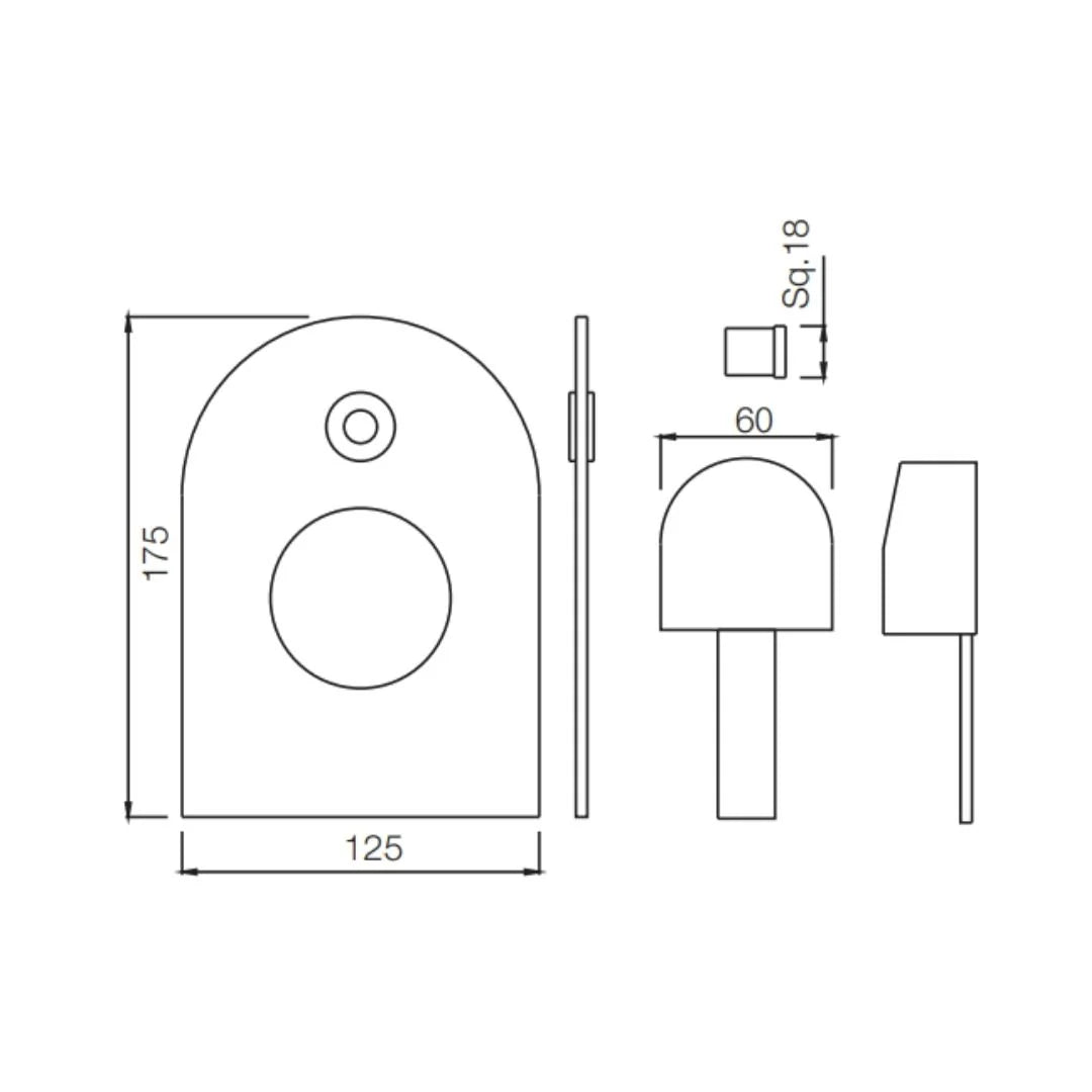 Jaquar 2 Way Diverter D'Arc DRC-CHR-37079NK High Flow - Chrome Finish