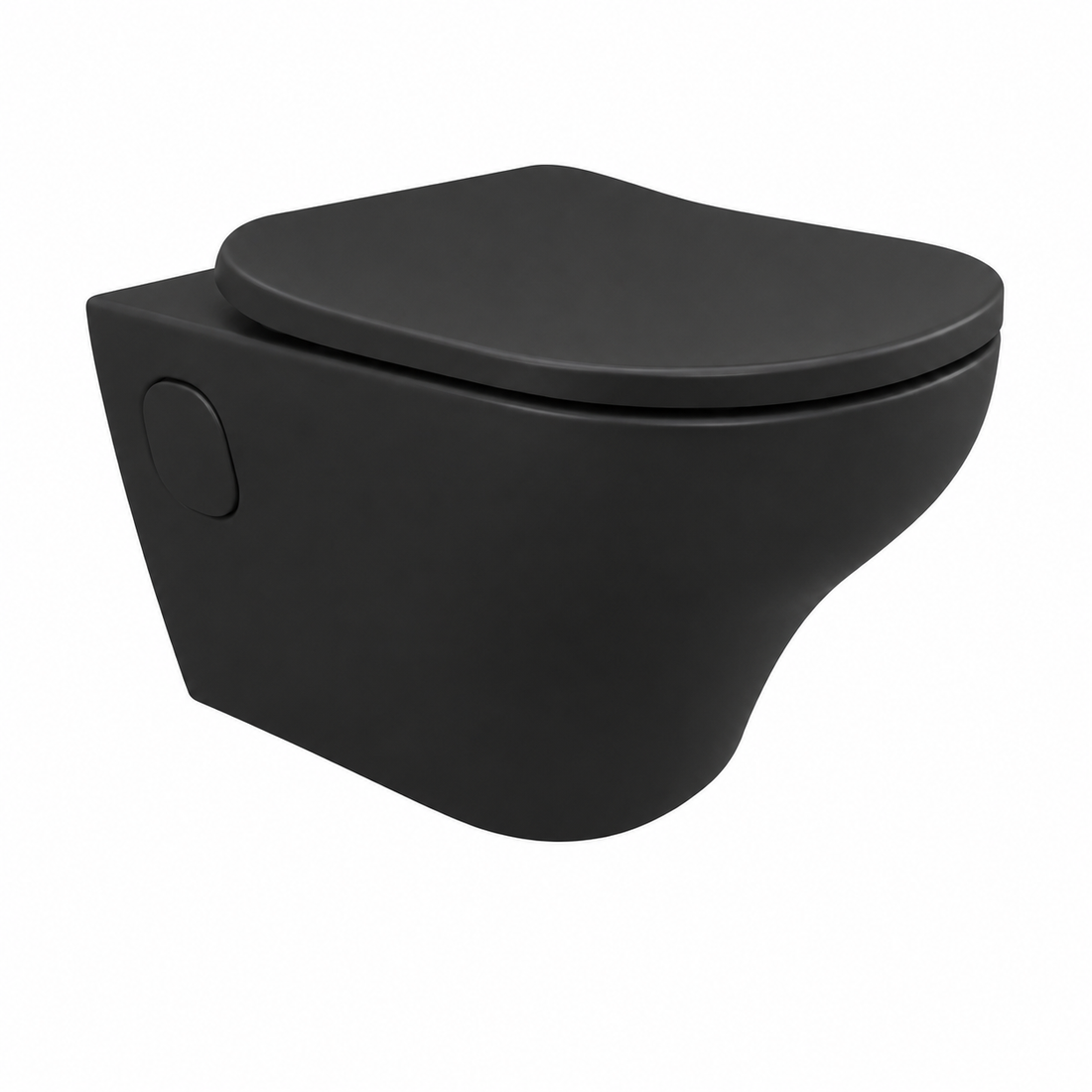 KOHLER APT ROUND RIMLESSS WALL HUNG WC K-30306IN-7-BLACK