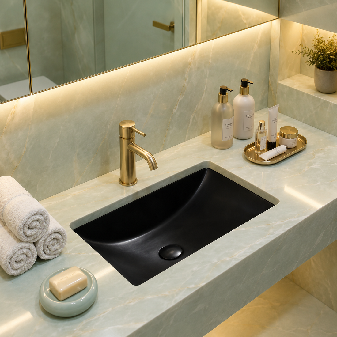 SCUBA  UNDER COUNTER BASINS SC-9801 BLM -BLACK MATT