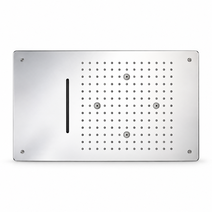 SERVEO CEILING MOUNTED 3 WAY MULTI- FUNCTION RAINFALL, MIST & WATERFALL 19X13 INCHES  SV7103-CHROME
