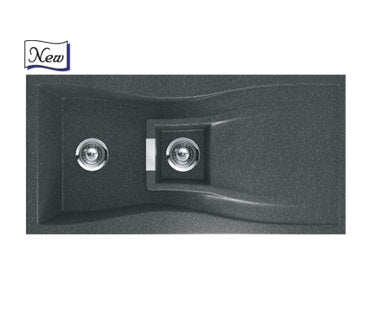 Nirali Quartz Sink Quartz Premium Range ELARA WB 1.5 ( 34 x 20 inches ) - Magma Polaris
