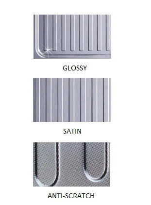 Nirali Stainless Steel Sink Popular Range ELEGANCE MEDIUM ( 39.5 x 20 inches ) - Glossy