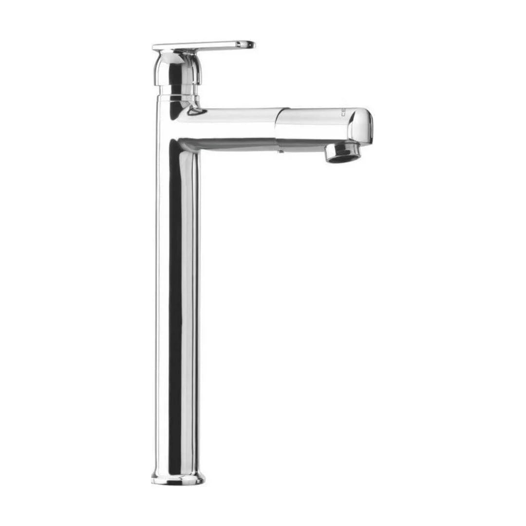 Cera Table Mounted Tall Boy Basin Tap Titanium F1003102 - Chrome