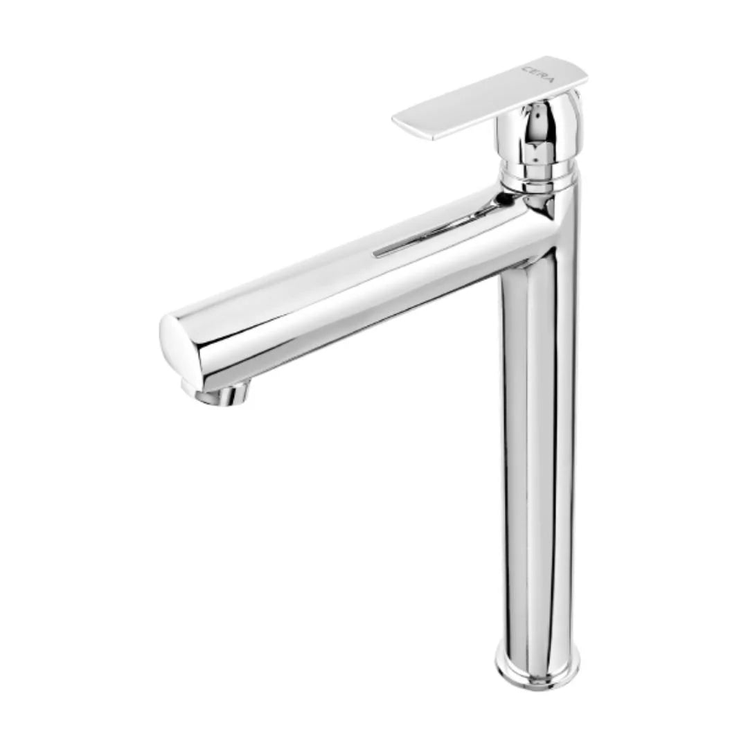 Cera Table Mounted Tall Boy Basin Tap Titanium F1003102 - Chrome