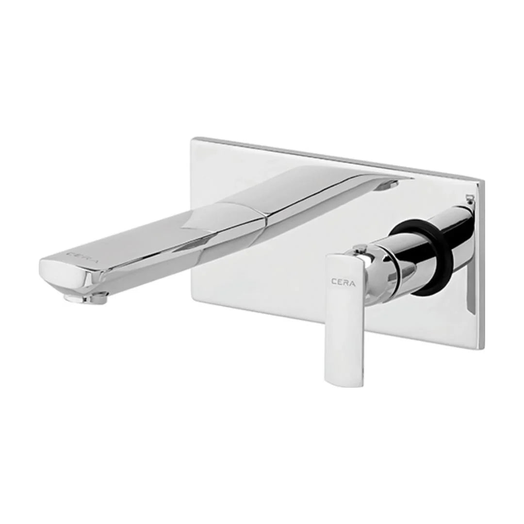 Cera Wall Mounted Basin Mixer Titanium F1003653 - Chrome
