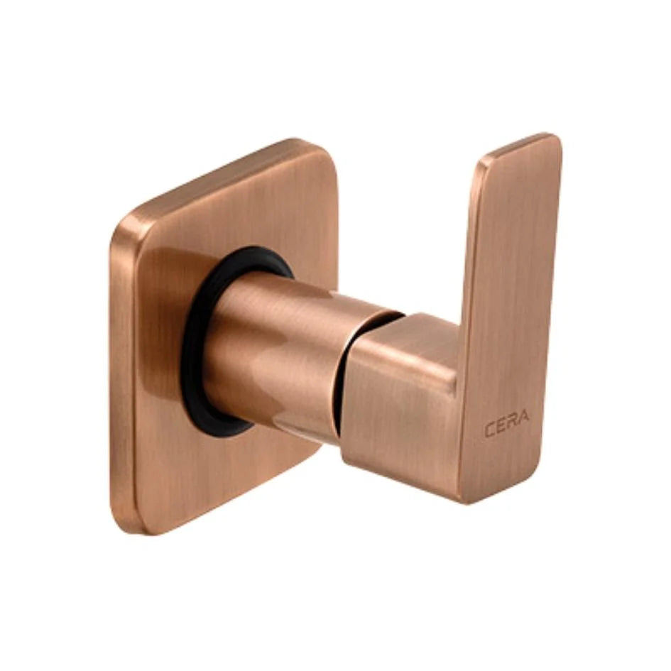 Cera Basin Area Stop Valve Ruby F1005351AC - Antique Copper
